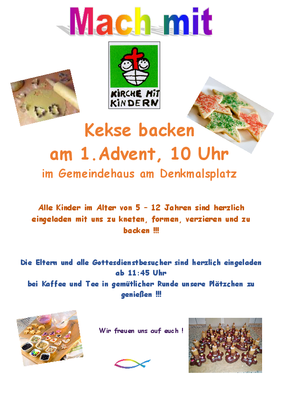 Plakat Kekse backen (privat)