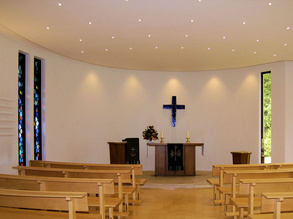Willehad-Kirche Wahnbek Innneraum (Foto: Joachim Delfs)